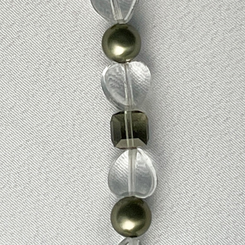Freshwater pearls with quartz hearts, necklace & earring set - Picture 3 of 3
